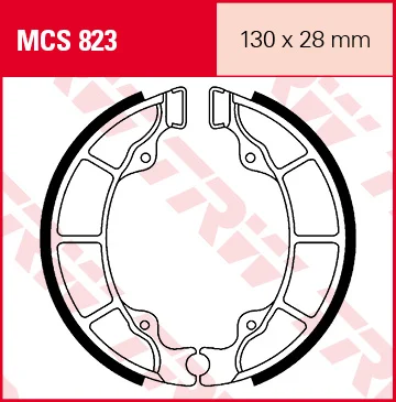 TRW Lucas MCS823 brake shoes